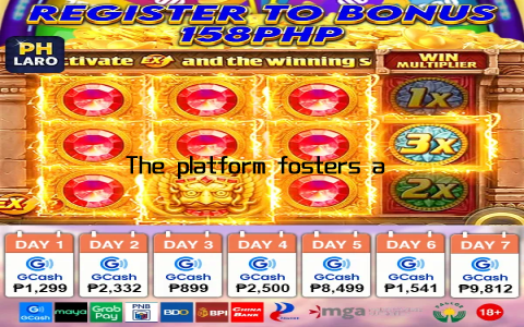 The platform fosters a vibrant community where players can interact, share tips, and celebrate wins together